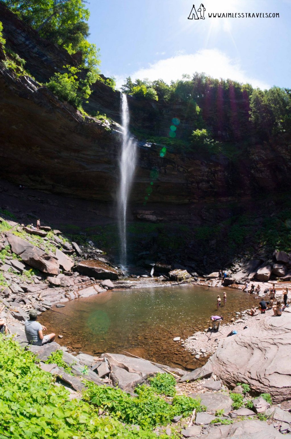 Incredible Pictures of Kaaterskill Falls | Waterfall in Catskill, New York | The Catskill Mountains are filled with natural wonders and swimming holes like at Kaaterskill Falls!